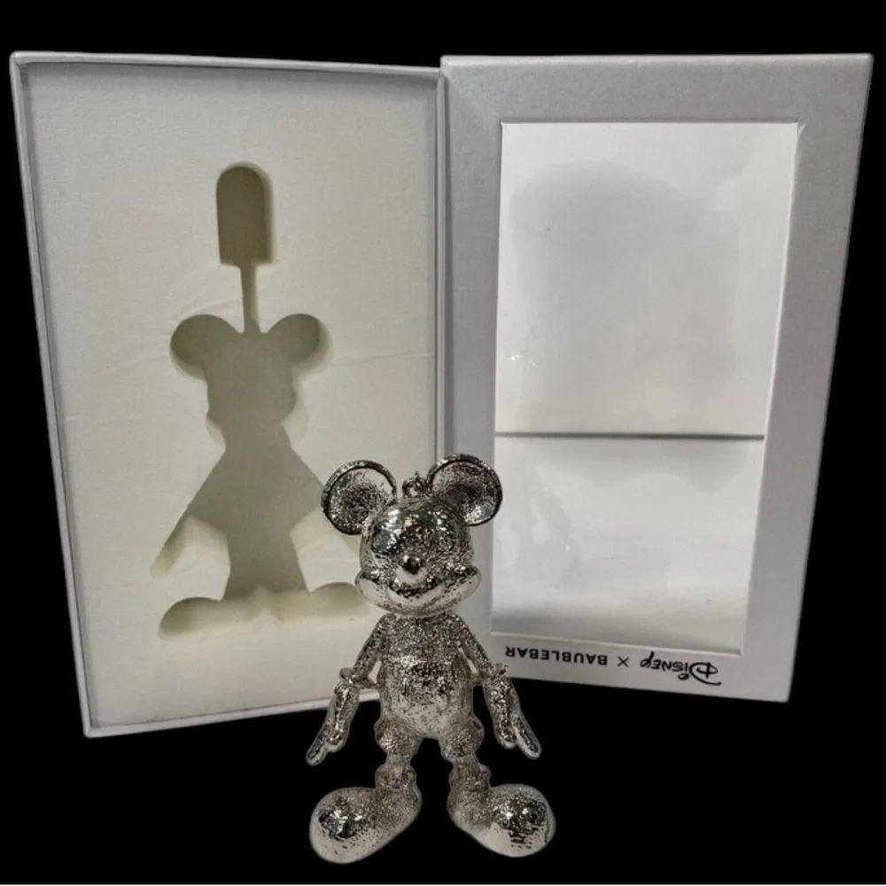 BAUBLEBAR Viral Silver-Tone Mickey Mouse Bag Backpack Charm Keychain Fob NEW NWT